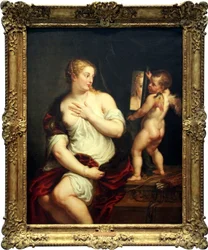 Venus og Amor med et spejl